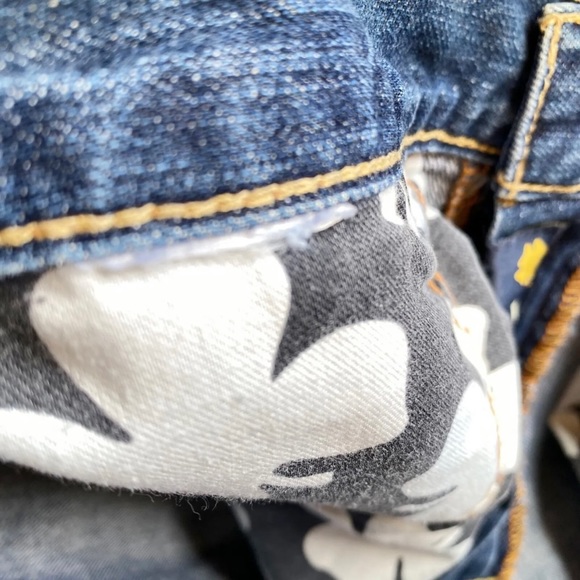 Lucky Brand Mens 181 Jean 36x32 Med Wash Relaxed Straight Distressed 100% Cotton - Picture 12 of 15